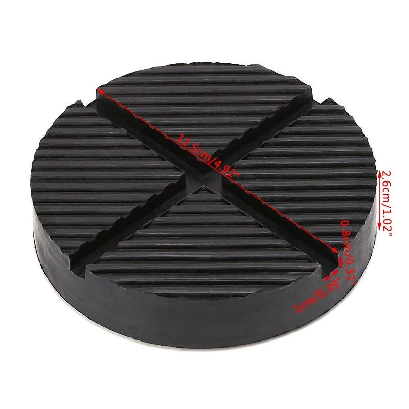 GeeWatom Universal Floor Jack Rubber Pad Jack Pad Adapter Pinch Weld Side Frame Rail Protector Puck/Pad (2 Pack) - Image 2